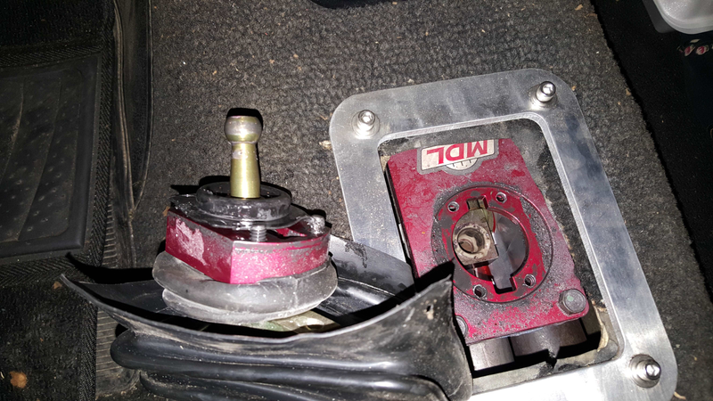 One ripped-off shifter. Oops!